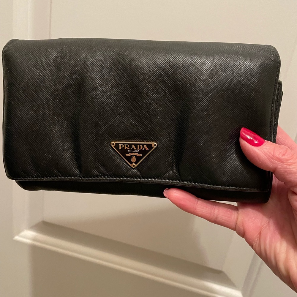 Black Prada wallet
